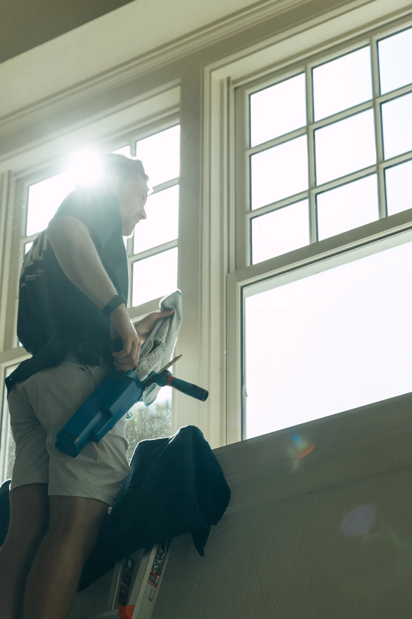 Morning sun pouring through a freshly cleaned window — interior window cleaning Twin Cities MN