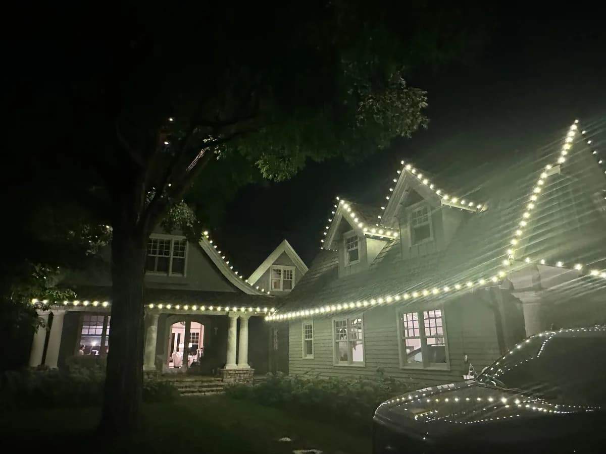 Christmas light installation in Saint Paul, MN